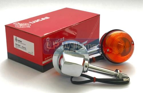 Replica Lucas flasher assy rear  short stem 3" PrIce per individual lamp  (not a pair)