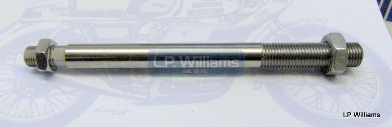 T160 Front long threaded indicator stem Stainless including the nuts  5 3/4" long