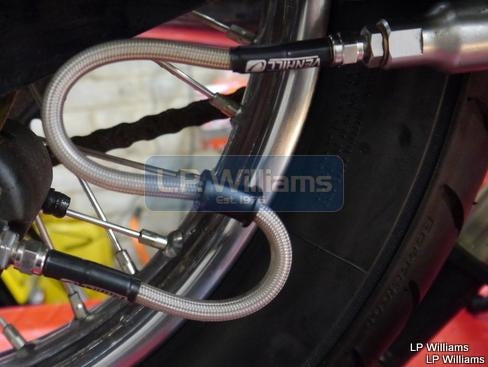 T160 T140 S/S Rear hose master cylinder to AP Lockheed caliper