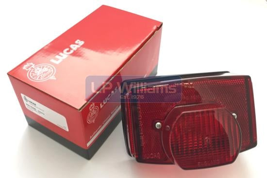 Lucas Tail light complete  US  Same as 99-1252 Lucas L917  Please note  The sleeve nut thread is metric  use 83-4800M sleeve nut if required