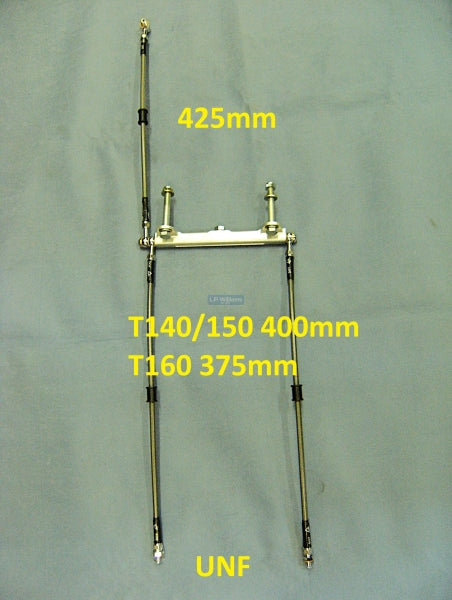 Twin disc braided hose kit (Please note that this kit is for our twin disc system only using Lockheed calipers and US high bars)