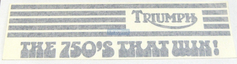 The 750's That Win Vinyl Decal Blue