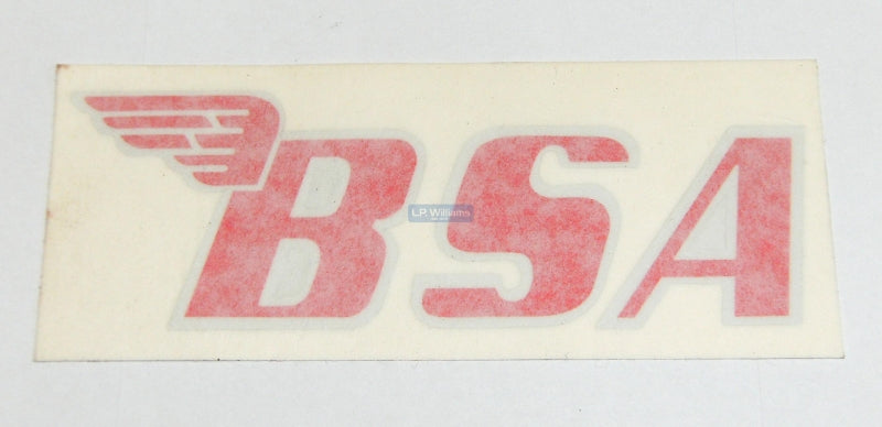 BSA Red Decal Vinyl