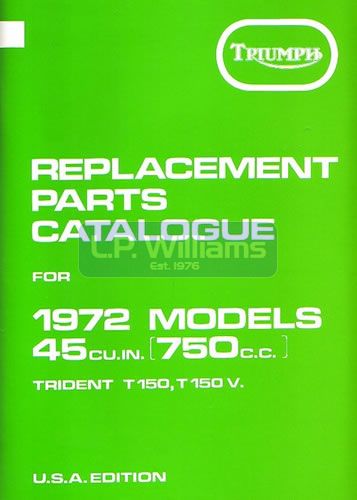 T150/V Parts catalogue  1972 Conical brake