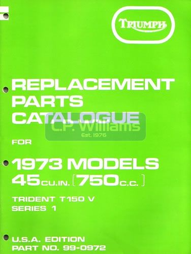 T150V Parts catalogue Conical brake front and rear 1973
