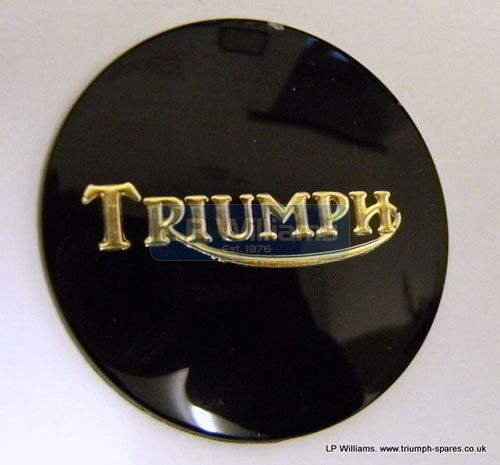 Tank centre badge black / gold