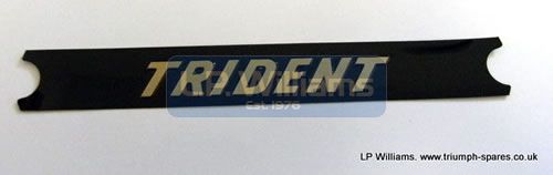 T150 Trident decal  black / Gold Raised lettering