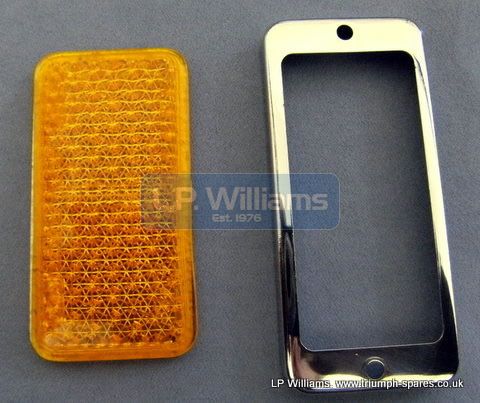 Amber reflector and chrome surround only