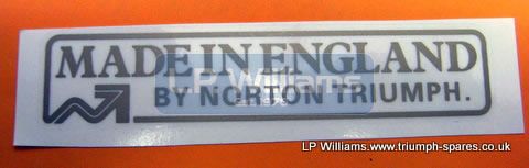 NVT Made in England Decal