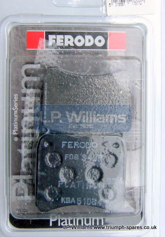 Brake pads (pair) Ferodo Fits all T150 T160 & T140 including Grimeca calipers except Harris T140