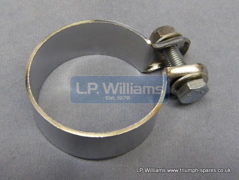 Exhaust clip Chrome 1 3/4"