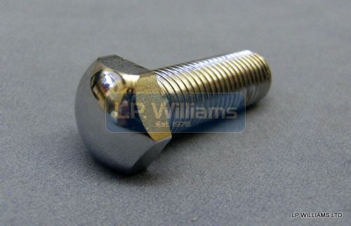 Domed chrome headlamp bolt 7/16" unf