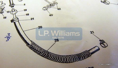 T160 Oil pipe protection spring 3/8