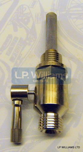 Fuel tap with Stainless filter 1/4 X 1/4 bsp