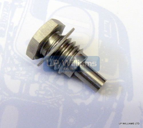 Stainless magnetic drain plug with dowty washer for Triple alloy sump plate  (Please note-not T140 with the internal oil filter conversion)