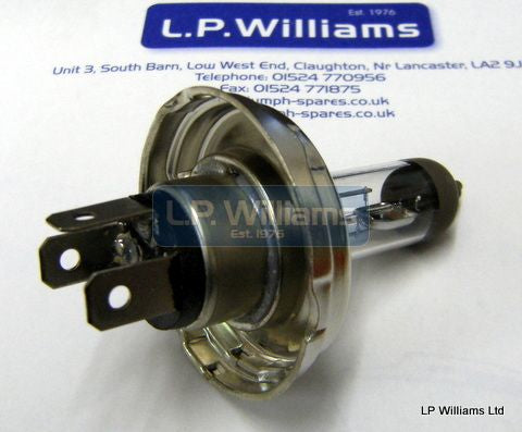 60/55w Headlight bulb H4 Halogen P45T fitting