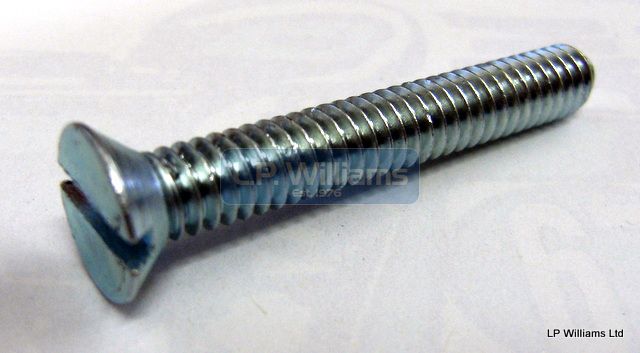1/4 unc x 1 3/4  Countersunk screw slot head