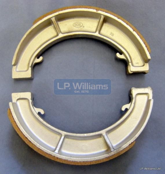 Front brake shoe (pr) 8" SLS 65-67 (wider) 1 1/2"  wide