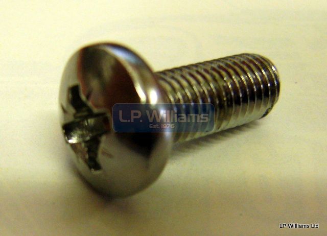 1/4 unf x 5/8  Chrome Screw Pozi head T160