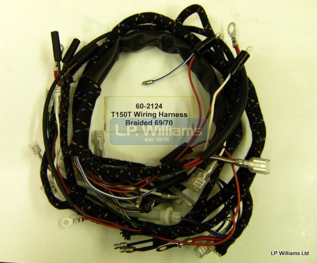T150T Braided  wiring harness 69/70