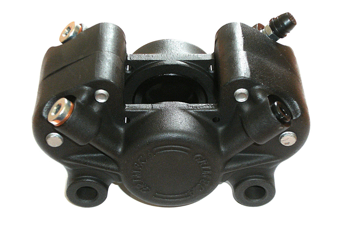 Grimeca caliper without pads (use 60-4175GC hose if required) Brake pad part numbers as follows   99-2769AP or 99-2769HH or 99-2769R