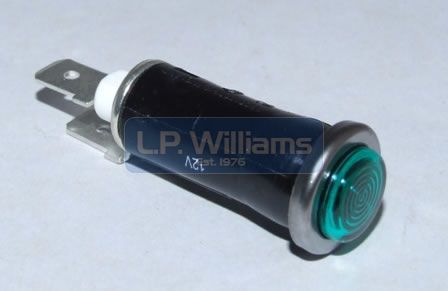 Pilot light - Green and bulbholder (req LUC-LLB281 bulb not included)