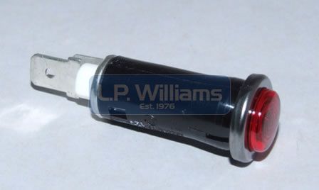 Pilot light - Red and bulbholder (Req LUC-LLB281 bulb not included)