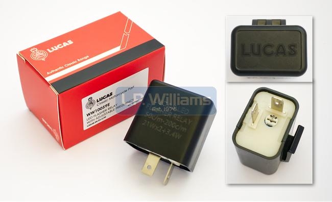 Lucas 12V LED Flasher Relay. Works with both LED and standard incandescent bulbs