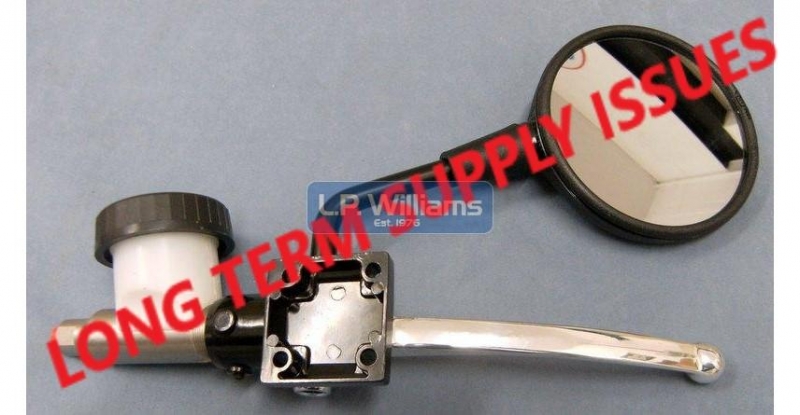 Bumm Mirror 10mm to fit the later T140E master cylinder and left hand switch gear