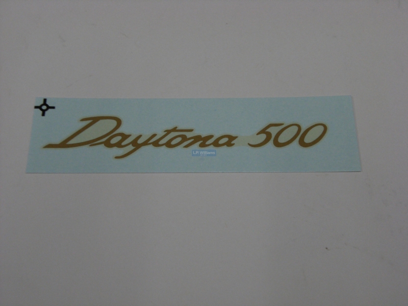 Daytona 500 script decal