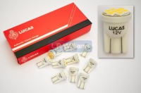 Capless LED 12V pos and neg warning light bulb sold singly